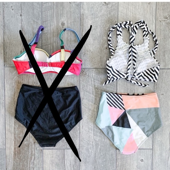 👙SALE $30 👙 NBW MODCLOTH Black and white swimsuit - Picture 9 of 10